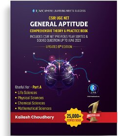 CSIR NET General Aptitude (Part-A) 2023 - Comprehensive Theory  Practice Book with Solved Question Papers