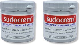 SUDOCREM Nappy Rash Antiseptic healing cream 250g (Pack of 2)