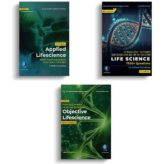 CSIR NET Life Science Objective - Applied - Sorted PYQ Combo Set (3 Books) - Best Life Science Practice Questions (MCQs)