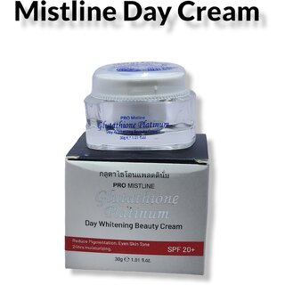                       Pro Mistline Glutathion Platinum day whitening cream SPF20+ 30g                                              