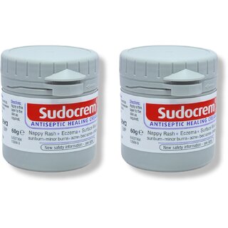 SUDOCREM Nappy Rash Antiseptic healing cream 60g (Pack of 2)