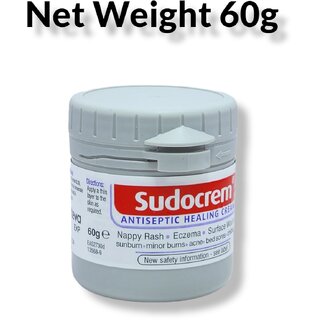 SUDOCREM Nappy Rash Antiseptic healing cream 60g (Pack of 3)