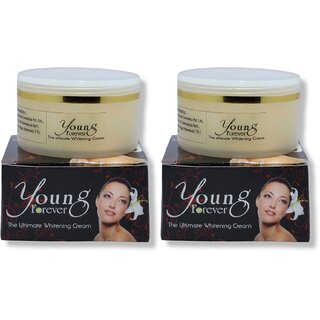                       Young forever the Ultimate Whitening Cream 50g (Pack of 2)                                              