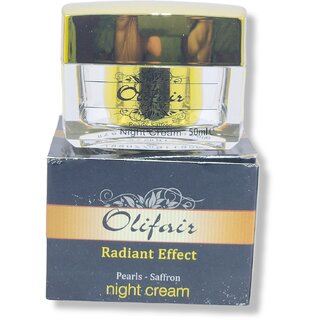 Olifair Radiant Effect Pearls - Saffron night cream 50g