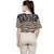 RENKA Casual Regular Sleeves Self Design, Striped Women Black, Beige Top