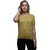 RENKA Casual Regular Sleeves Self Design Women Gold Top