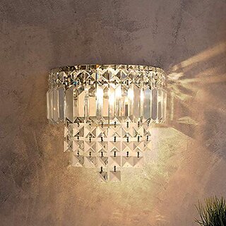 Buy Discount4product D4p crytsal Hanging Decorative LED Wall Lamp Night Lamp for Hall Bedroom Decoration S1 Golden Plate Online 2449 from ShopClues