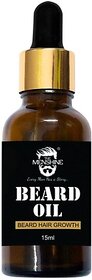 The Menshine Beard Oil | Beard Hair Growth | Men Smooth Shine Strong Beard Hair | Beard Hair Oil (15 Ml)
