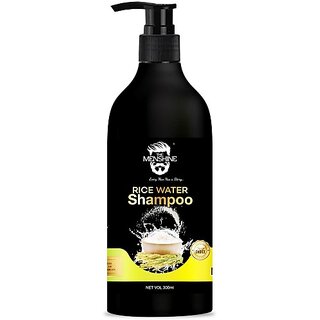The Menshine Rice Water Shampoo Strength  Growth Formula Free Paraben 300Ml (300 Ml)
