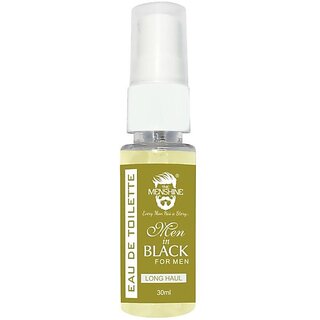 The Menshine Man In Black Toilette  Long Haul  Eau De Toilette  -  30 Ml (For Men)