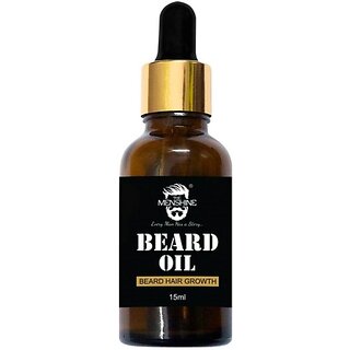                       The Menshine Beard Oil | Beard Hair Growth | Men Smooth Shine Strong Beard Hair | Beard Hair Oil (15 Ml)                                              