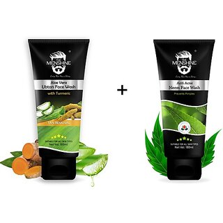 The Menshine Combo Kit Of Aloevera Ubtan Anti Acne Neem(100Ml Each)Turmeric200Ml Men All Skin Types Face Wash (200 Ml) The Menshine Combo Kit Of Aloevera Ubtan Anti Acne Neem(100Ml Each)Turmeric200Ml Men All Skin Types Face Wash (200 Ml)