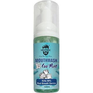 The Menshine Mouthwash Foam Cool Mint - Methyl Lactate (100 Ml)
