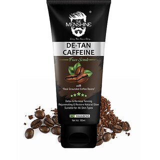                       The Menshine De-Tan Caffeine Face Scrub Scrub (100 G)                                              