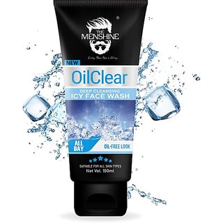                      The Menshine Oil Clear Deep Cleansing Icy Face Wash Face Wash (100 G)                                              
