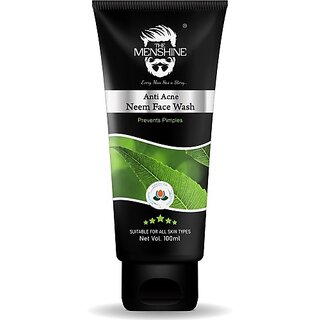                       The Menshine Skin Purifying Neem Soothes  HealsFor Acne-Prone Skin (100Ml) Face Wash (100 G)                                              