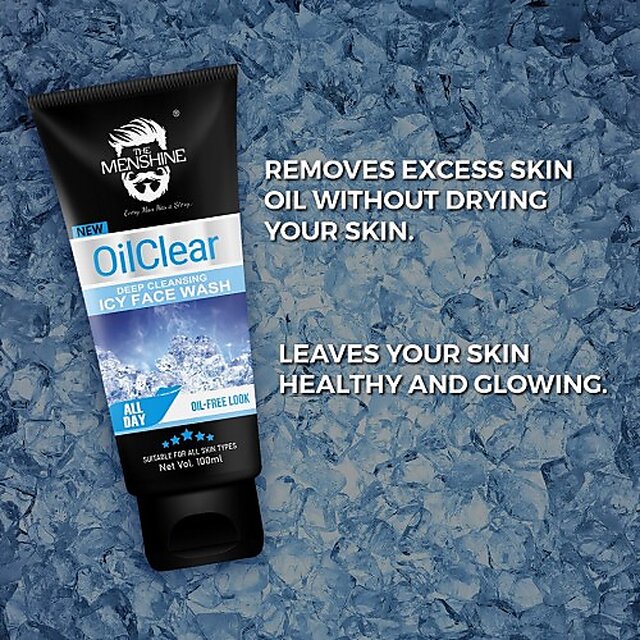 The Menshine Combo Kit Oil Clear Face Wash 100Ml  Cold Cream Honey  Almonds 50G (2 Items In The Set)