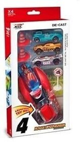 Hinati Die Cast Toy Cars With rapid Launcher Set of 4 Cars (Multicolor, Pack of 4)