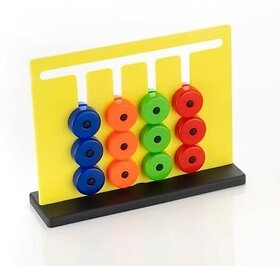 Hinati Slide Puzzles - Montessori Brain Game for Kids Hand Eye Coordination Toys (Multicolor)