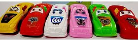 Hinati Super Racer Power plastic Die Cast Set Pack of 6 (Not Battery Powered) (multicolor)