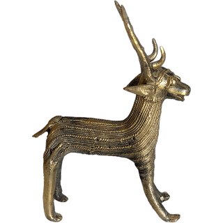                      The Allchemy Dhokra Decorative Deer                                              