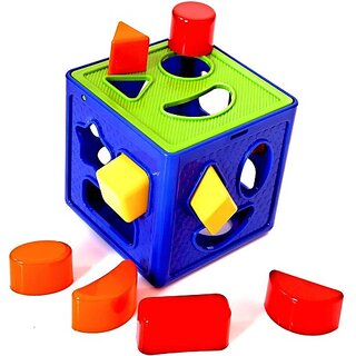                       Hinati Shape sorter cube for child brain development (Multicolor)                                              