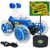 Hinati Rechargeable 360 Degree Stunt car with Colorful Lights and Music (Blue)