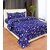 Choco Creation Cotton Blue Star Double Bedsheet with 2 Pillow Covers