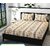 Home Crown Goldan Crown 250 TC Indian Glace Cotton Double Bedsheet + 2 Pillow Cover