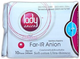 Lady Anion Day Use(240mm-10pads) Pack of 2