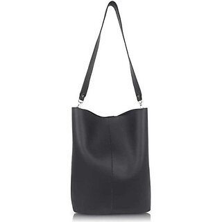                       Rovok Black Sling Bag Women Black Shoulder Bag                                              