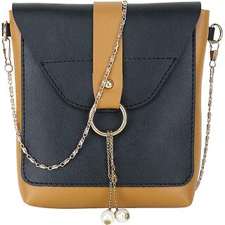 Buy Rovok Women Black Brown Sling Bag Mini Online Get 68 Off