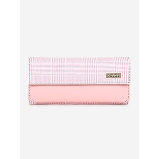                       Rovok Casual Pink  Clutch                                              