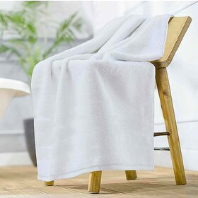 BOMBAY HEIGHTS Premium Cotton Towel(White)(32in 62in)