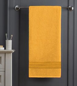 BOMBAY HEIGHTS Premium Cotton Towel(Yellow)(30in 60in)