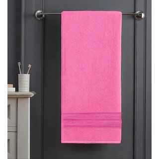                       BOMBAY HEIGHTS Premium Cotton Towel(Pink)(30in 60in)                                              