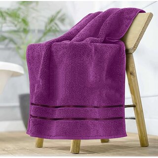                       BOMBAY HEIGHTS Premium Cotton Towel(Purple)(30in 60in)                                              