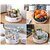 S4 360 Degree Rotating Kitchen Organizer Trolley For Storage / Revolving Tray / Turntable Dining Table Organizer