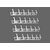 Ghardwar Stainless Steel Gaddi 6 Pin Cloth Hanger Wall Hook Rail for Hanging Clothes, Towel Hook Set /Bathroom Cloth Hanger Robe Wall Door Hooks Rail for Hanging Keys,Towel Steel Hook (Pack of 4)