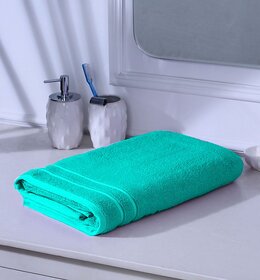 BOMBAY HEIGHTS Premium Cotton Bath Towel(Aqua)(30in 60in)