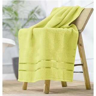                       BOMBAY HEIGHTS Premium Cotton Bath Towel(Neon)(30in 60in)                                              
