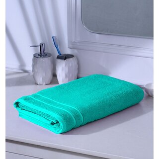                       BOMBAY HEIGHTS Premium Cotton Bath Towel(Aqua)(30in 60in)                                              