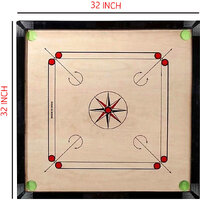 awesome 32 Inch Carom Board  Coins  Striker and powder pack