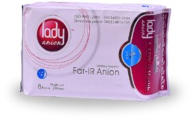 Lady Anion Night Use(290mm-8pads) Pack of 2  Chemical Free Pads