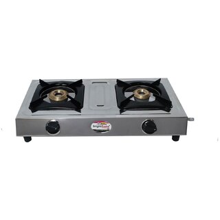 Brightflame 2 Burner Eco CI Stainless Steel Manual Gas Stove