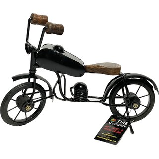                       Iron Bullet Bike Black Decorative Showpiece                                              