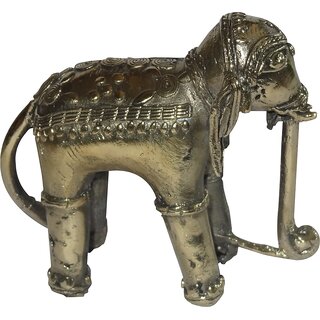                       The Allchemy Dhokra Decorative Elephant                                              