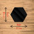 Bnezz - 8 Hexagon Black Wall Decor 3D Acrylic Decorative Mirror for Wall Stickers for Bedroom Mirror Stickers for Home & Office Large Size (10.5 x 12.1) Cm, Unframed (8HexaBlack)