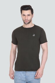 G BULL Men's Regular Fit Half Sleeve Solid Plain Casual Wear Round Neck T-Shirt