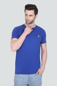 G BULL Men's Regular Fit Half Sleeve Solid Plain Casual Wear Round Neck T-Shirt